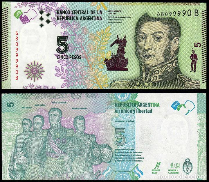 Billete de $5 Argentina