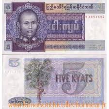 BIRMANIA 5 KYATS UNC